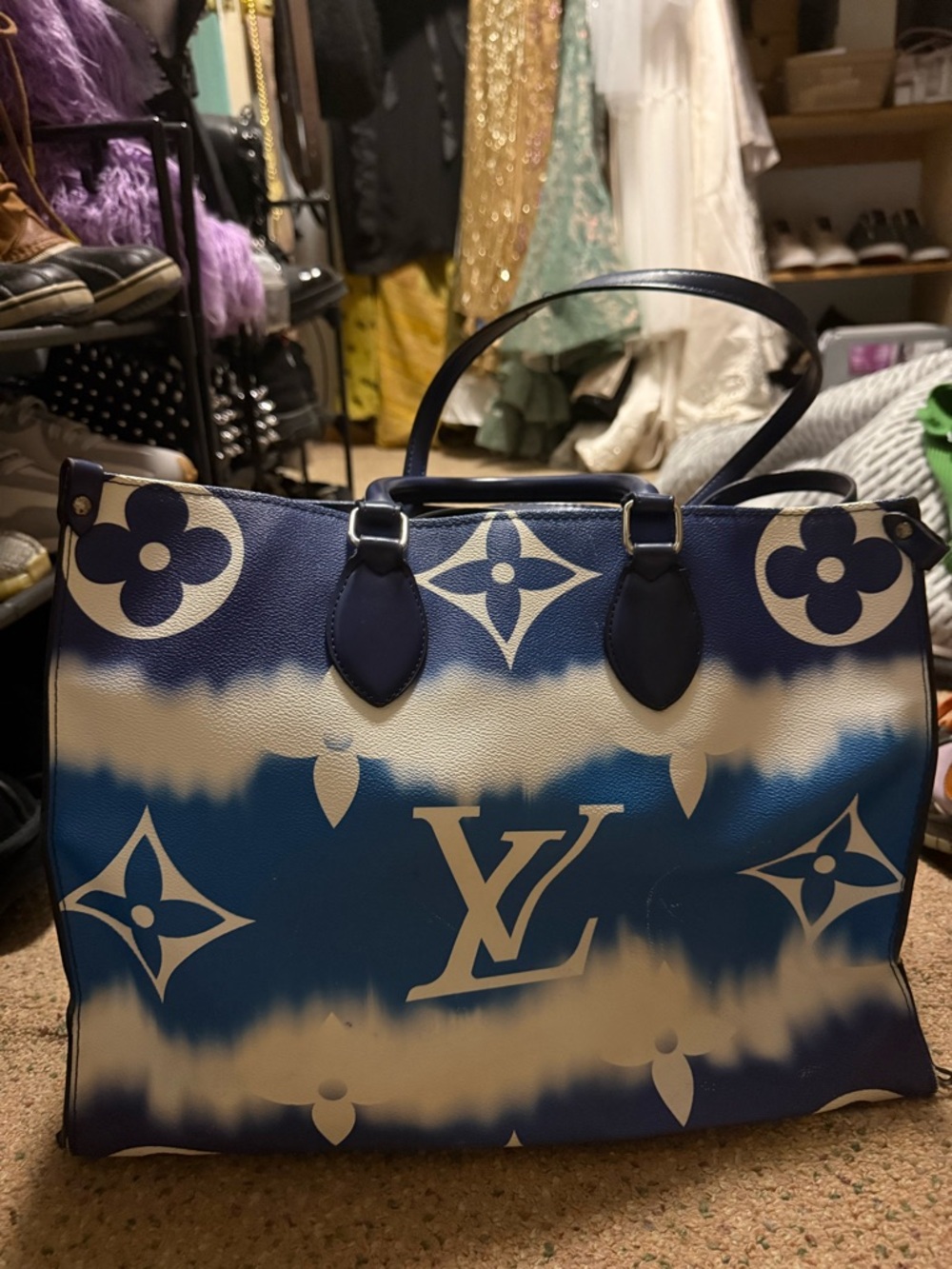 Blue Women's Tote Bag - Classic Navy Shoulder Bag